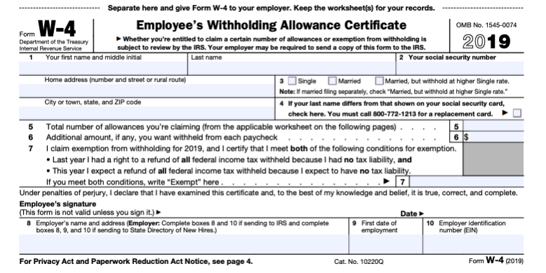 Do You Have The Correct Employee S Withholding Allowance On Your W 4 For 2019 Joshua Wilson Cpa